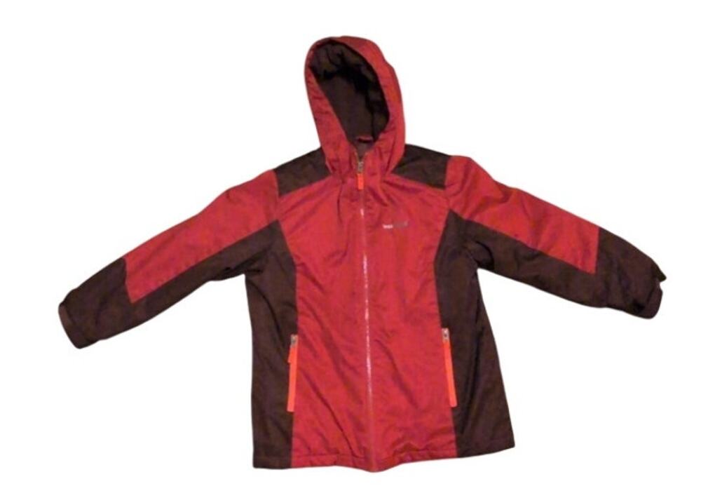 Swiss Tech Red & Burgundy Kid’s Boys Winter Parka Coat Jacket Size 10/12